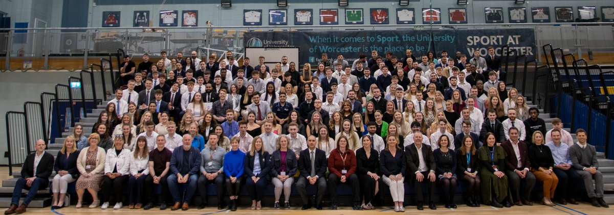 WorcPE's tweet photo. As staff are busy marking assessments we thought we would look back to the class of 2023. They started in the middle of a global pandemic and finished on a high. Well done all! @WorcUni_SCS @UniWorcSSES https://t.co/uCBRhLenLU