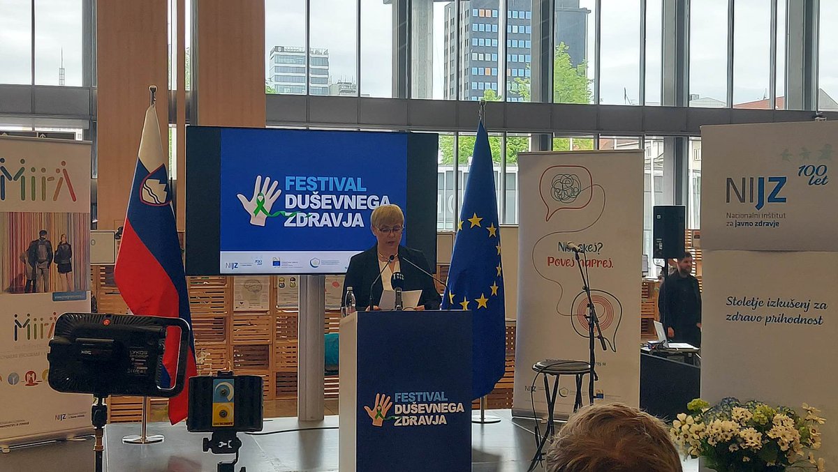 Predsednica Republike Slovenije Nataša Pirc Musar je poudarila nalogo vseh nas pri prispevanju k destigmatizaciji duševnega zdravja in pomen medsektorskega sodelovanja.