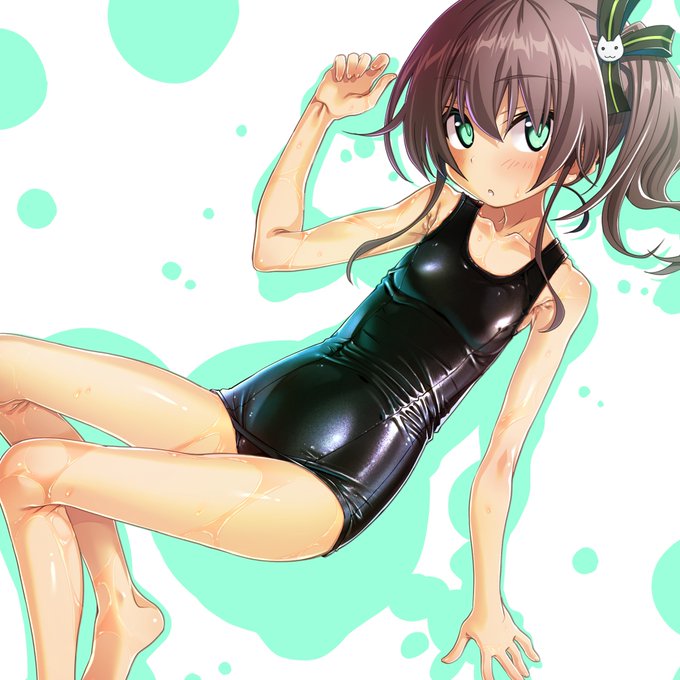 #急に暑くなったから水着絵で涼もうぜ
スク水夏色まつりさん。 #祭絵 