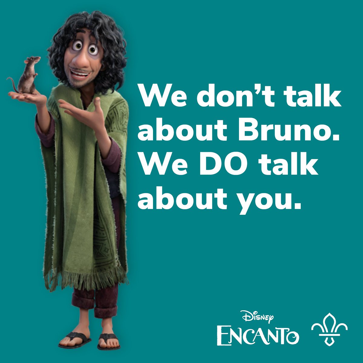 RT scouts 'This week is #MentalHealthAwareness week. It's a chance think about our own emotions and what they look like in this fun thoughtful Disney Encanto activity: We don't talk about Bruno. We DO talk about you. bit.ly/3VXqMuE '