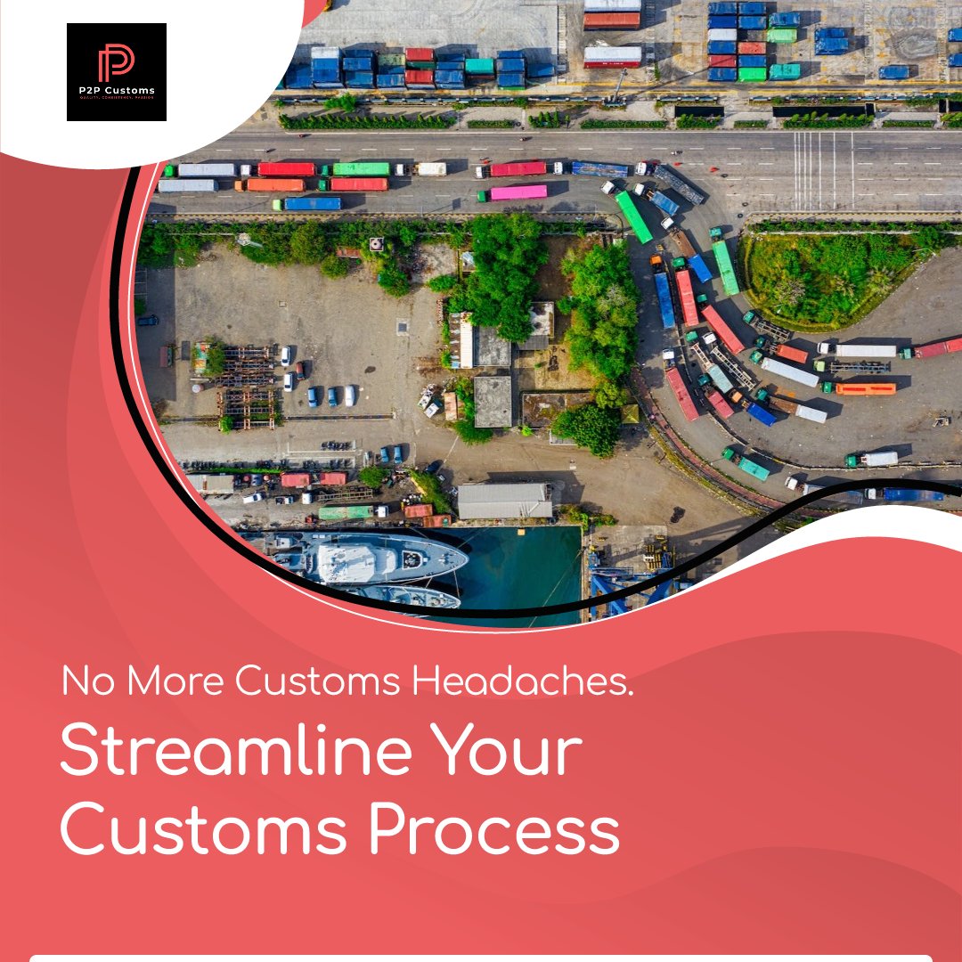 🚀 Streamline your customs processes today and remove the headache from customs! ✅ Let P2P Customs handle it for you. 🌍🛃📦 Contact us at customs@p2pcustoms.com to experience hassle-free customs clearance. 🙌💼🔁 Let's simplify your clearance! #CustomsMadeEasy #P2PCustoms 🌐🌍