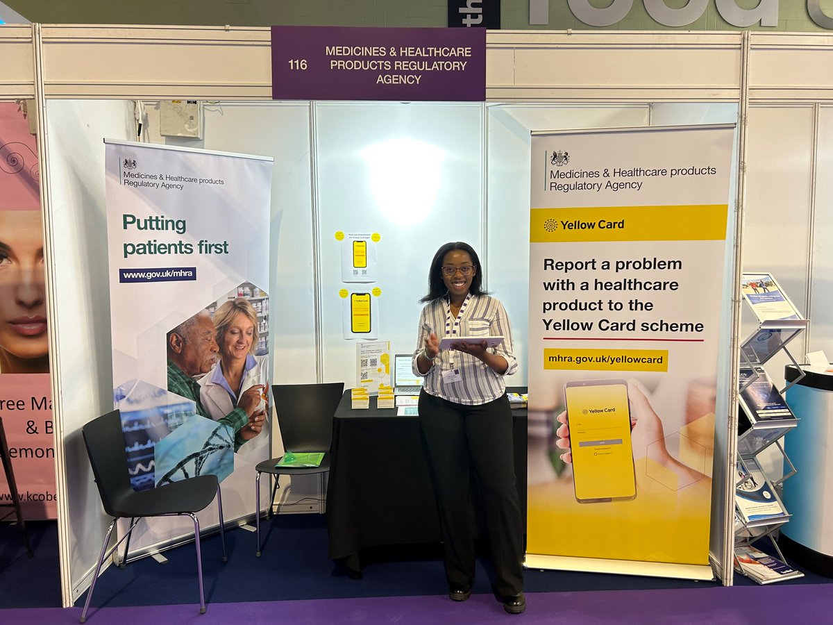 MHRAgovuk's tweet image. 🙋‍♀️Hands up if you’re at #PCPH2023 🙋‍♂️

Come visit stand 116!

Find out about the Yellow Card scheme, why it&apos;s important to report suspected adverse reactions/incidents and tell us how we can improve it!

Plus, essential info on how to power up your #CPD 💪

bit.ly/3MulOlT