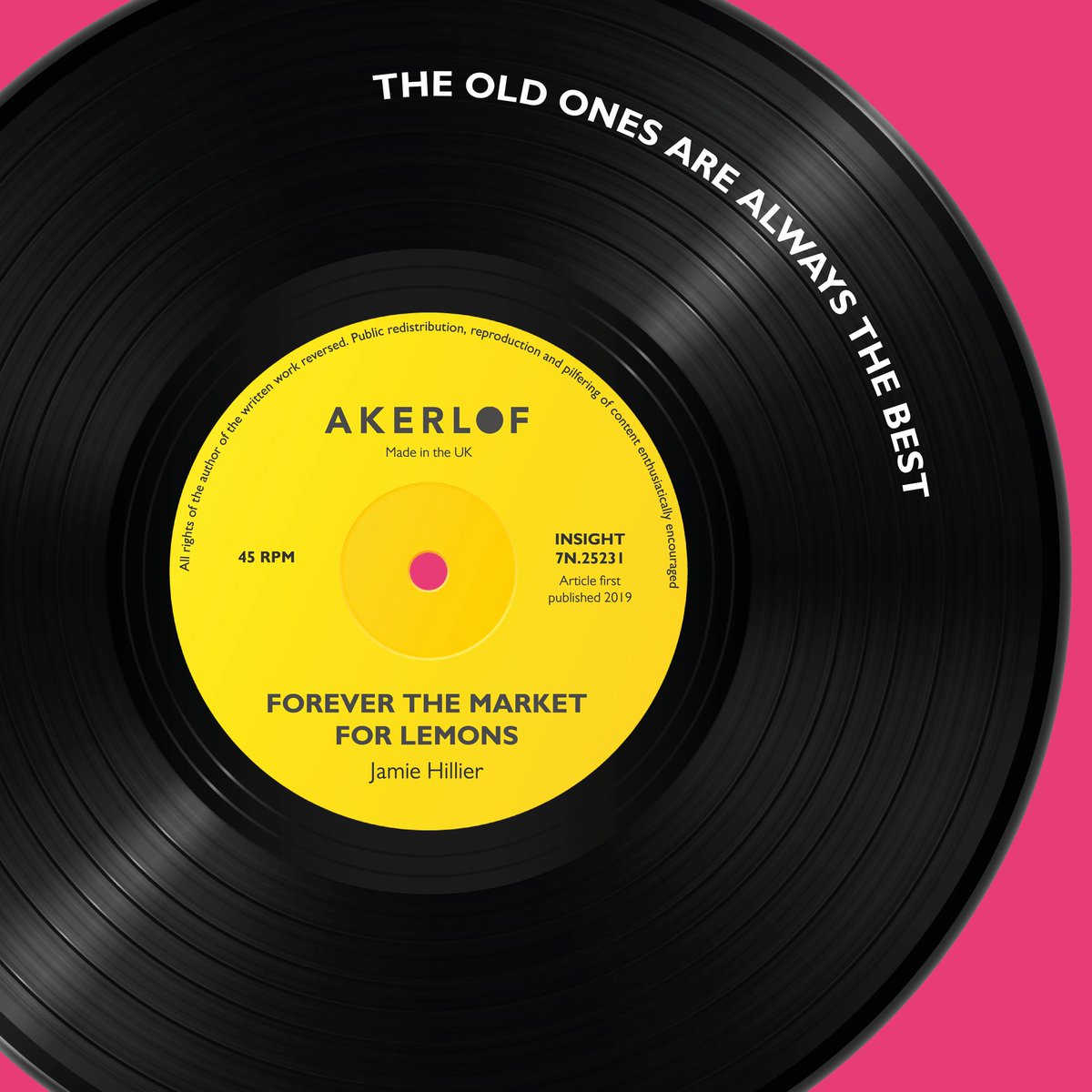 Throwback to when Akerlof wrote its first-ever insight - we couldn't resist resharing as it was a juicy one! 🍋 bit.ly/3dlgKNe

#ThrowbackThursday #MarketForLemons #NoMoreLemons #OnlyPeaches #BCorp