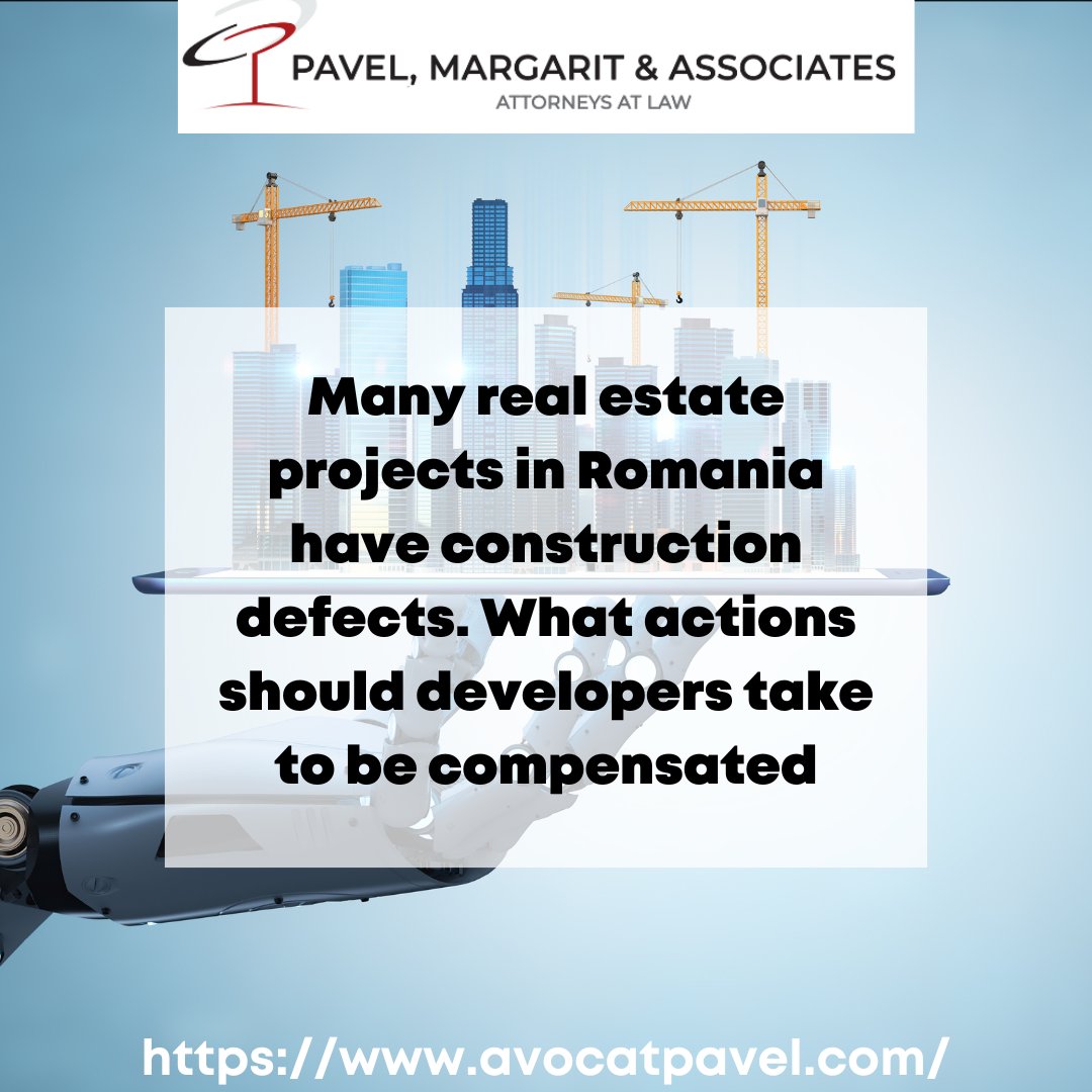 Are you a developer in Romania worried about potential construction defects in your projects? It's important to take the necessary supervising actions to prevent such situations from happening. 
#constructiondefects #realestateprojects #developercompensation #latentdefects #law
