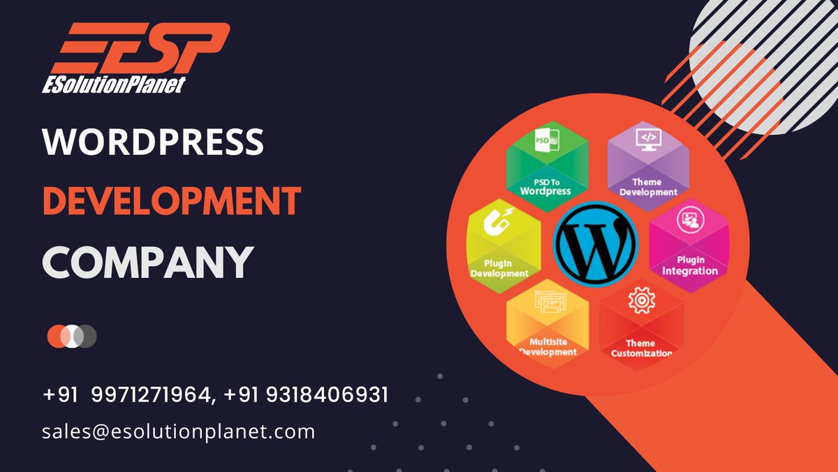 esolutionplanet's tweet image. Welcome to our WordPress theme and plugin development company. We specialize in creating customized WordPress themes and plugins.
#wordpresswebsite #wordpressplugins #wordpressplugindevelopment #customtheme #WordPressTheme #wordpressthemedevelopment #wordpresssecurity