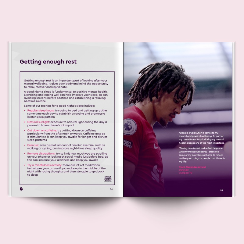 premierleague's tweet photo. The #PL has published this #InsideMatters handbook to help supporters understand issues around anxiety as part of #MentalHealthAwarenessWeek

Created alongside @GiveUsAShout, the handbook includes contributions from PL players and staff 📖