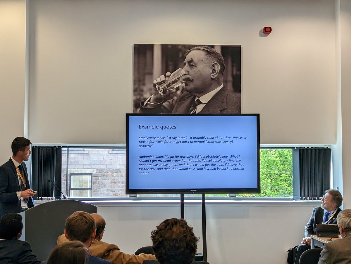 wannabehawkeye's tweet image. @dmbaker13 giving some context and quotes from the #prodigi study.

How often do you think about gut function recovery at 3,5,6 weeks post-op? 

Pain, stool consistency, frequency, change in taste and appetite continue for weeks.

#surgicalresearch @asgbi @acpgbi #ASGBI2023
