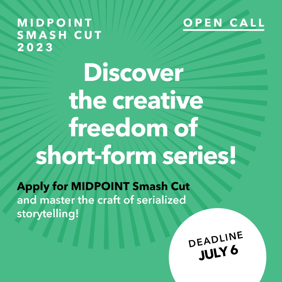 !Short-form series wanted!
Our creative incubator for fresh new voices - the Smash Cut program - is open for applications &amp; announces a new partnership with Serial Killer Festival (Brno, CZE). More info &amp; application: bit.ly/3MynDhJ