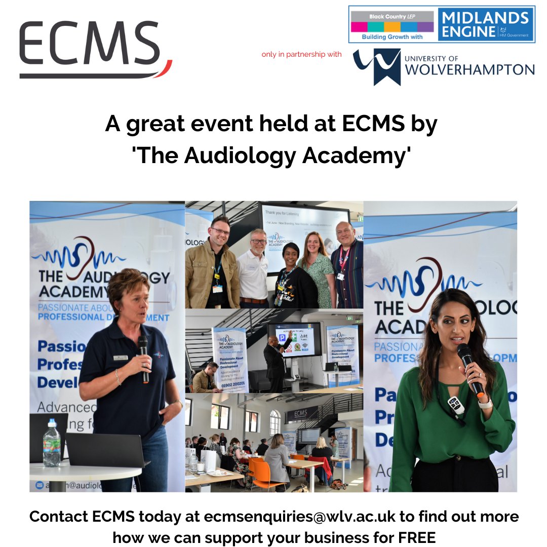 The Elite Centre for Manufacturing Skills (ECMS) (@theecms) on Twitter photo The ECMS welcomed 'The Audiology Academy' at our Springfield Campus on Tuesday. A fantastic event with a great turn out 👍
To find out how ECMS can support your business please contact us today ecmsenquiries@wlv.ac.uk
#theecms #events #businesssupport #learningatworkweek The ECMS welcomed 'The Audiology Academy' at our Springfield Campus on Tuesday. A fantastic event with a great turn out 👍
To find out how ECMS can support your business please contact us today ecmsenquiries@wlv.ac.uk
#theecms #events #businesssupport #learningatworkweek