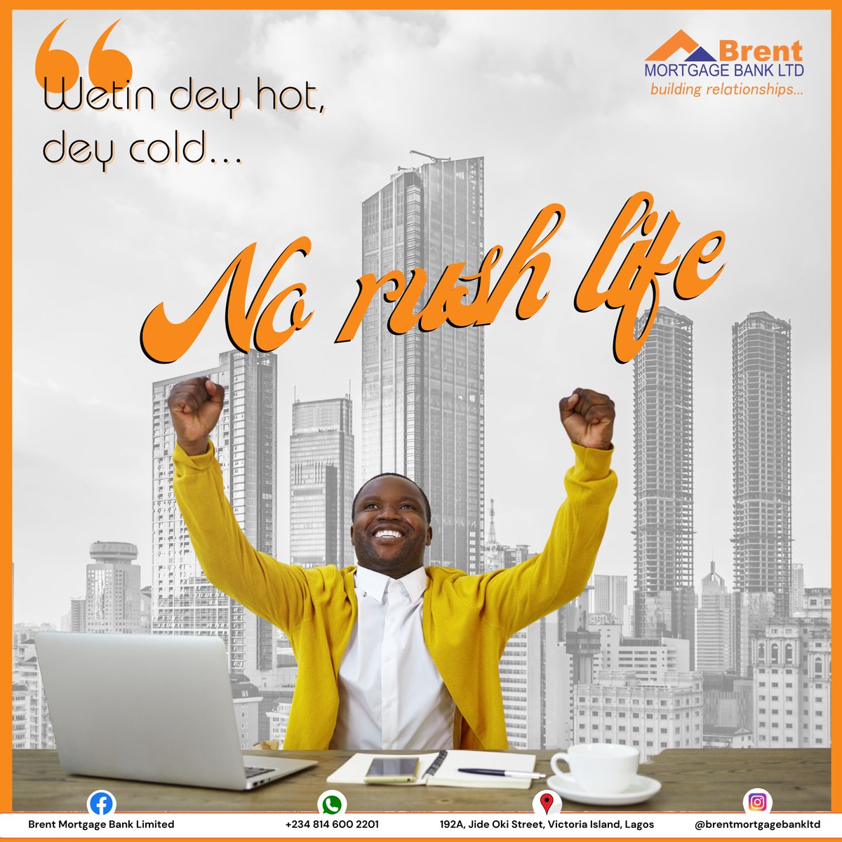 Your Thursday morning reminder to pace yourself.

'Problem no dey finish', one step at a time. You've got this!

#brentMB #realestate #mortgagebanker #mortgagebank #mortgage #lagosproperties #lagosrealestate #nigeria #nigeriahomes #abuja #housing #homes #mindset #homedecor #home