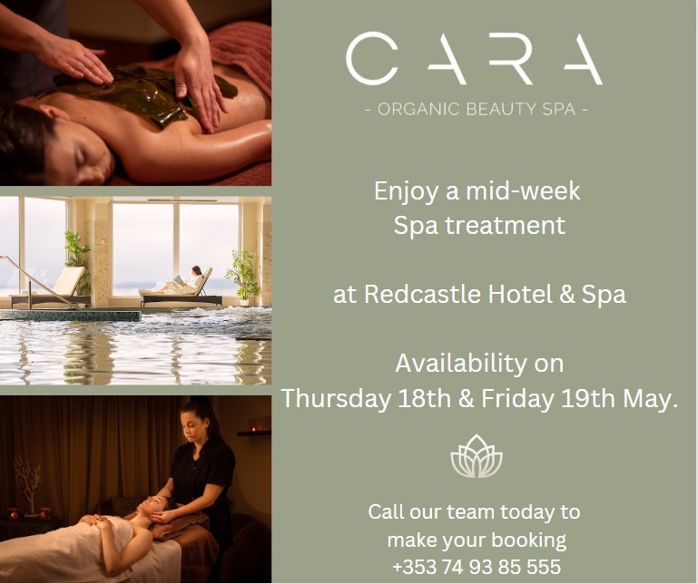 Take time to yourself and relax at the CARA Spa at Redcastle Hotel, where you can enjoy treatments with our signature spa partner <a href="/VOYAbeauty/">VOYA</a>.

Visit our website to learn more now and book your appointment.