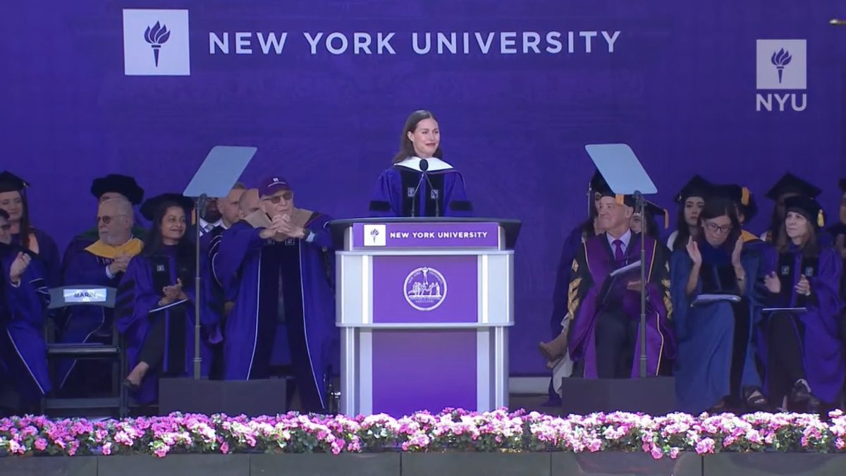 Sanna Marin received an honorary doctorate from NYU yesterday and her Finnish haters are now having a complete meltdown.