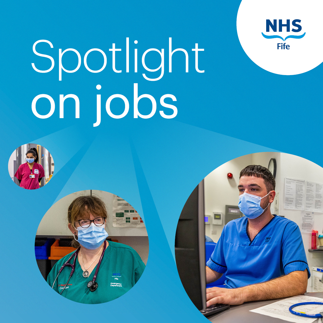 Our weekly #spotlightjobs highlight some of the latest opportunities to join NHS Fife. There's never been a better time to join 💙

🔍 Addiction nurse
🔍 Mental health nurse
🔍 Highly specialist learning disabilities physio
🔍 Admissions unit nurse

nhsfife.org/spotlight
