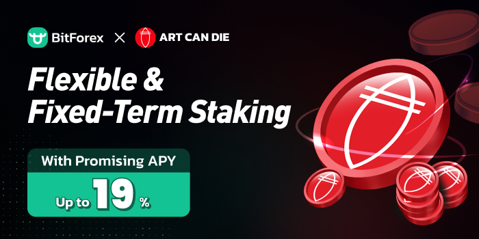 bitforexcom's tweet photo. BitForex ✖️ @ACDspace
Stake $DIE to earn up to 19% APY!
👉Stake now: https://t.co/gsveepmpt8
#BitForex #BitForexEarn https://t.co/C0VJIrSBbm