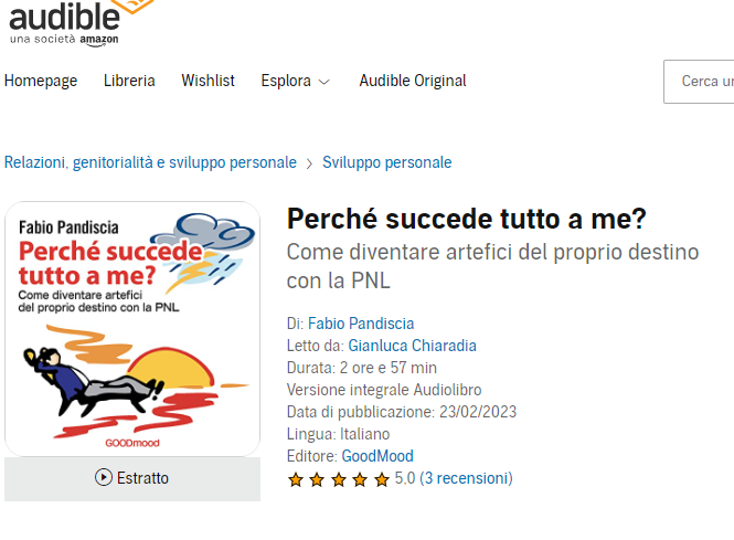 coachmeridda's tweet photo. FabioPandiscia: Il nuovo audiolibro è su Audible e altre piattaforme online  🎤 Perché succede tutto a me? Come diventare artefici del proprio destino con la PNL  Se hai un abbonamento su audible lo ascolti gratis

https://t.co/JjCb1RlwWr https://t.co/JYYMnFEmIG