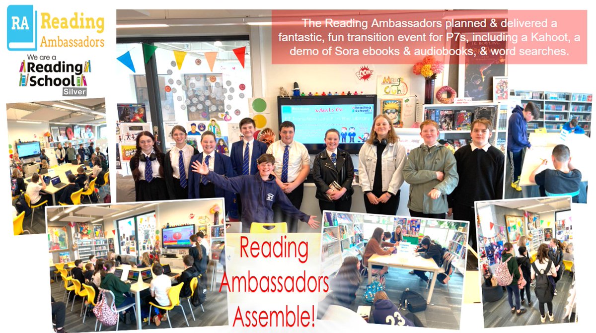 BrechinHighLib's tweet photo. Our epic student Reading Ambassadors delivered a fab lunch event for P7 Transition. Activities included a Kahoot, word searches/colouring in, a tour of the library, & a demo of our @Sorareadingapp for ebooks/audiobooks. ππ»
#BrechinHighValues #ReadingAmbassadors #ThisIsBrechin https://t.co/sQf0CLDjDT