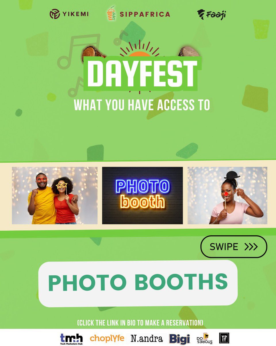 Here’s a list of things you have access to for free at #dayfest2023 for N6000 naira 

Pay here: shop.pocketapp.com/dayfest

#thread #lagosevents