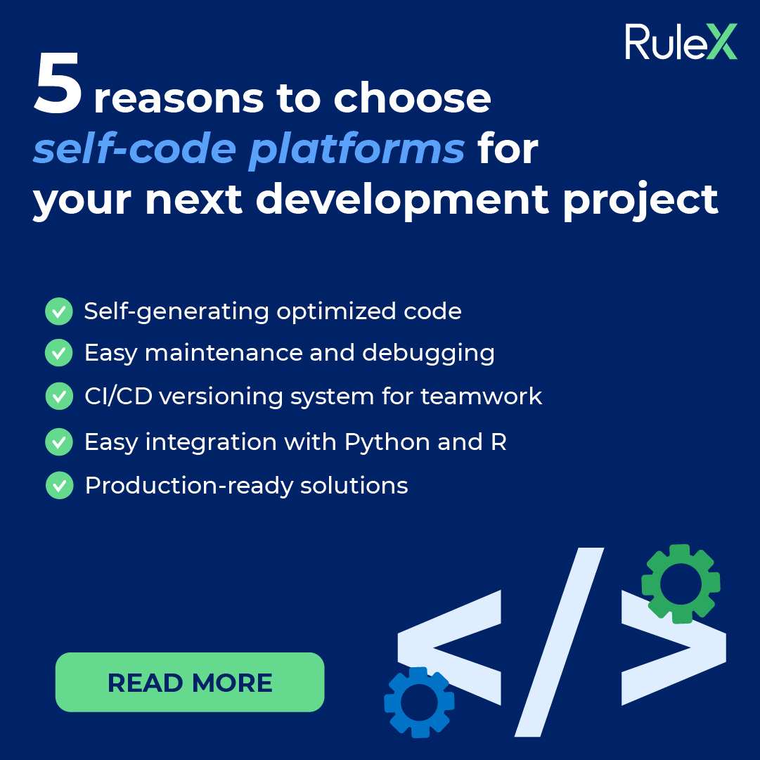 Rulex_AI's tweet photo. To all the #developers out there: why should you code when you can self-code? 🤔
💡 Marco Muselli, Rulex's CEO, explains the 5 main reasons why it makes sense to use self-code platforms instead of coding from scratch.
Read the article → https://t.co/bMaLz4TgIt
#Coding #Selfcode https://t.co/priDg0cnEe