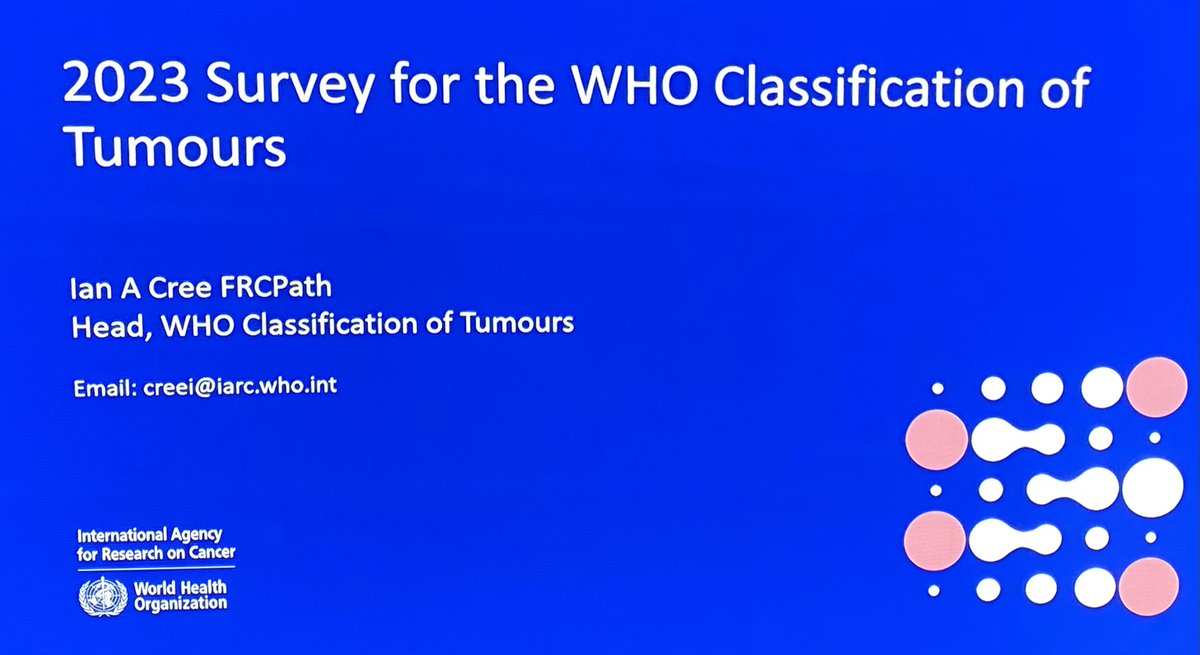Building tumor classifications, why and how, IARC -WHO meeting, Lyon, France, representing <a href="/AMPath/">Association for Molecular Pathology</a>
