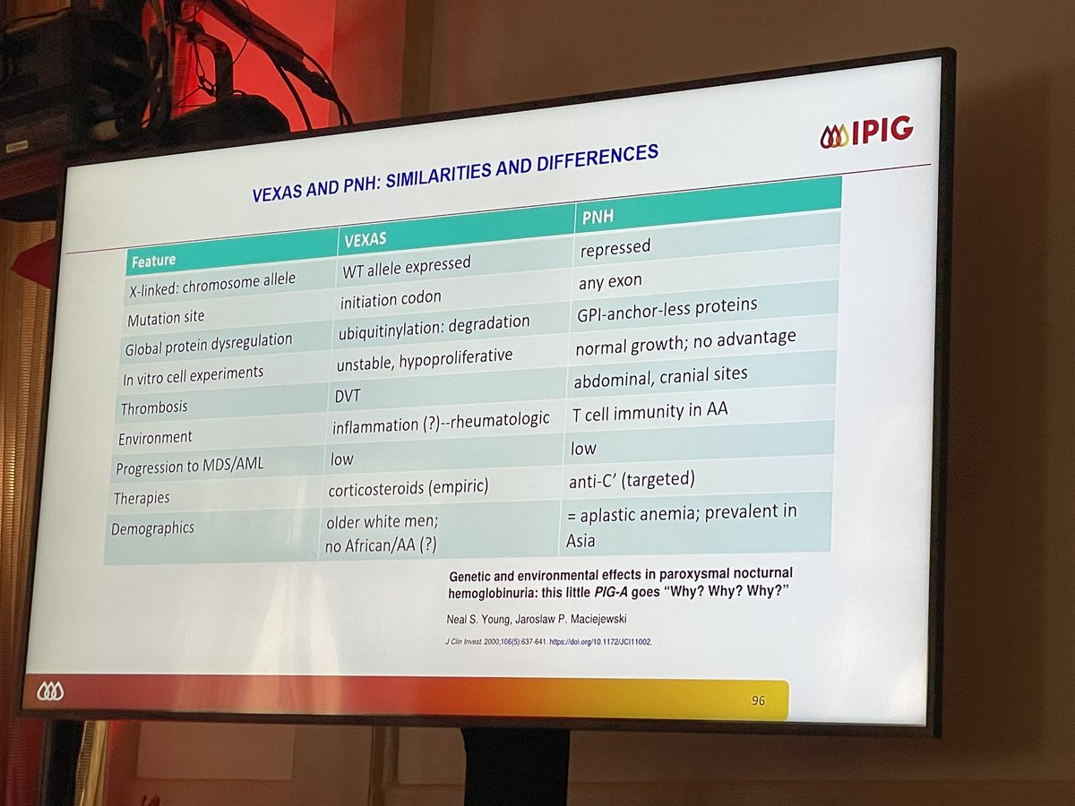 AustinKulasekar's tweet image. First IPIG conference @NealSYoung1 #pnh #IPIG @ipig. Could there be anything common between #vexas #pnh?