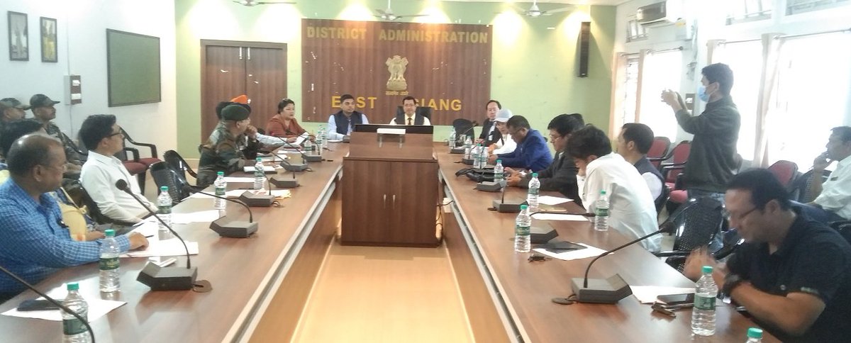 East Siang DC Shri Tayi Taggu chaired a pre-monsoon preparedness meeting in Pasighat, discussing plans and response activities. All officers were directed to remain at their assigned locations, ready to handle emergencies.