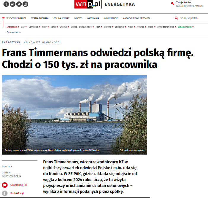 🇪🇺 Dziś Przewodniczący @TimmermansEU  odwiedzi Wielkopolskę Wschodnią, którą jako <a href="/fundacjainstrat/">Fundacja Instrat</a>  wspieraliśmy w procesie pisania planów sprawiedliwej transformacji: pozyskiwania finansowania na ambitną wizję ku neutralności klimatycznej do 2040 🌍 czy planów pracowniczych 👩‍🏭👨‍🏭