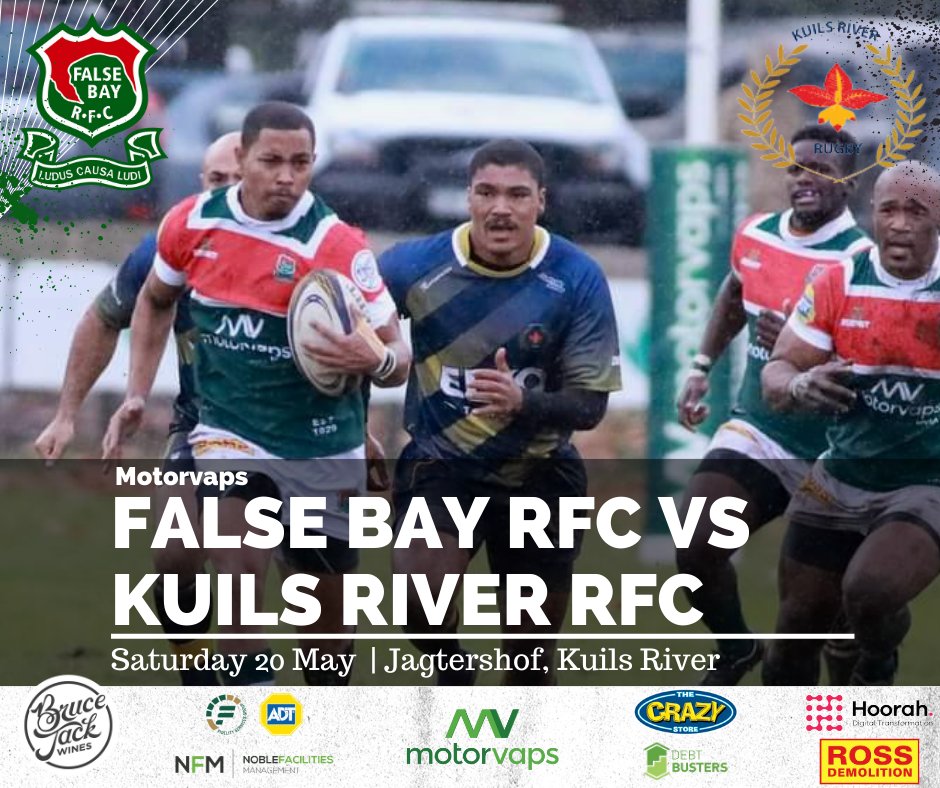 FalseBayRFC's tweet photo. Good morning BAY FANS 👋👋
We are 🔙 on the 🛣️ As we travel to our friends from Kuils River 🏉 #JoinUS 👊
13H25 FALSE BAY U20 A
13H30 FALSE BAY 3RD XV
14H40 FALSE BAY 2ND XV
16H00 FALSE BAY 1ST XV
See you there #BayFam 💚
#WpclubRugby #BehindTheBay
#LoveRugby #UTB🟢⚪️🔴 https://t.co/FT4rOFd1M6