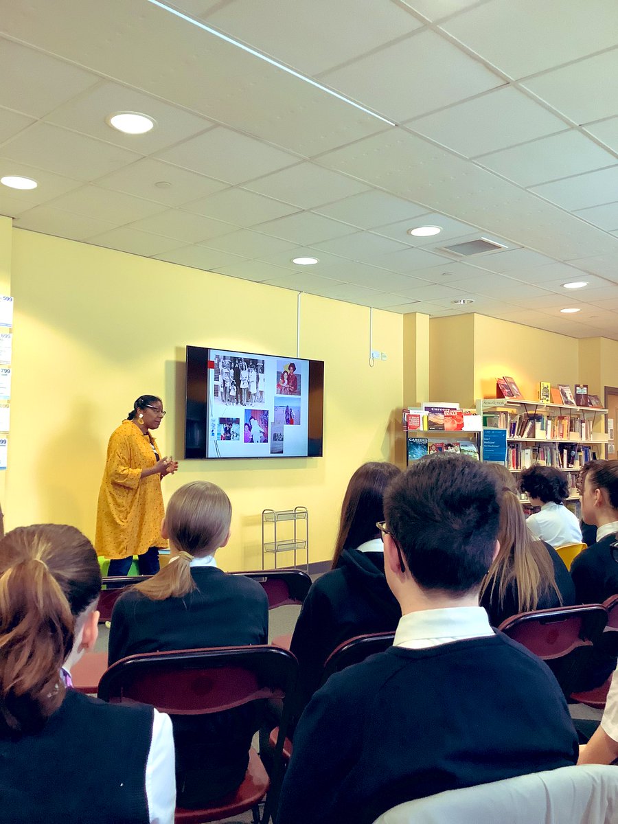 Covering an S2 class this morning and to my delight we had a session with author Patrice Lawrence.  Amazing to hear your story and hear about the inspiring variety of books you have written. Well done S2 for listening well and being respectful. <a href="/FalkirkHigh/">Falkirk High School</a> <a href="/FHSEnglishDept/">FHS English</a>