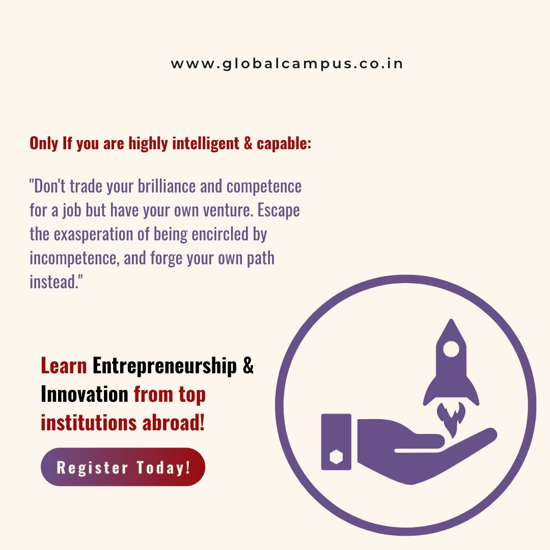 Register here: globalcampus.co.in/studyabroad/

#entrepreneur #entrepreneurship #startup #venturecapital #studyabroad #overseaseducation #GlobalCampus