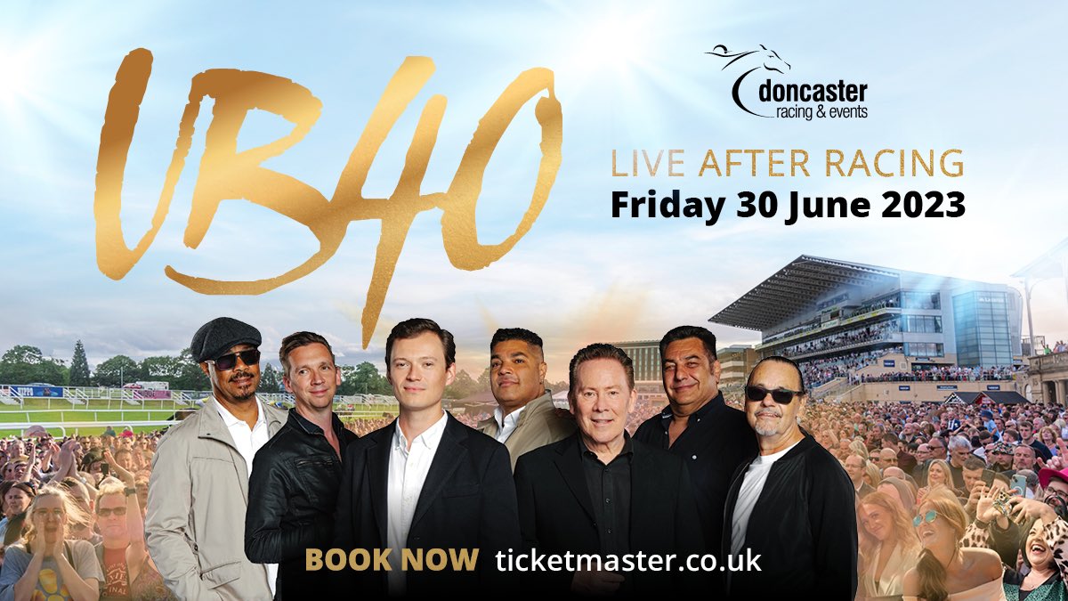 🚨Now on sale! 🚨

Don’t miss <a href="/UB40OFFICIAL/">UB40</a> performing live at <a href="/DoncasterRaces/">Doncaster Racecourse</a> next month. 

Tickets 👉🏻 bit.ly/431LbAN

#UB40 #reggae #liveafterracing #summer #doncasterraces