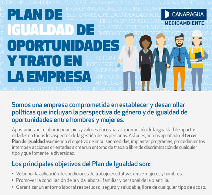 Aprobamos nuestro III #PlanDeIgualdad en #CanaraguaMedioAmbiente, fomentando el desarrollo de políticas para eliminar cualquier tipo de discriminación por razón de sexo. ➡️ acortar.link/La9KnX
#IgualdadEnLaEmpresa 👩🏻👨🏻 🤗