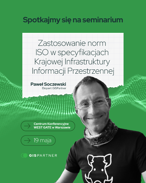 GISPartner's tweet image. Paweł Soczewski, nasz ekspert, przedstawi usługę OGC API-Features w ramach seminarium „Zastosowanie norm ISO w specyfikacjach Krajowej Infrastruktury Informacji Przestrzennej”. Wystąpienie już jutro (19.05): iiip.com.pl/konferencja202…
#openspatialdata #OGCAPI #GIS