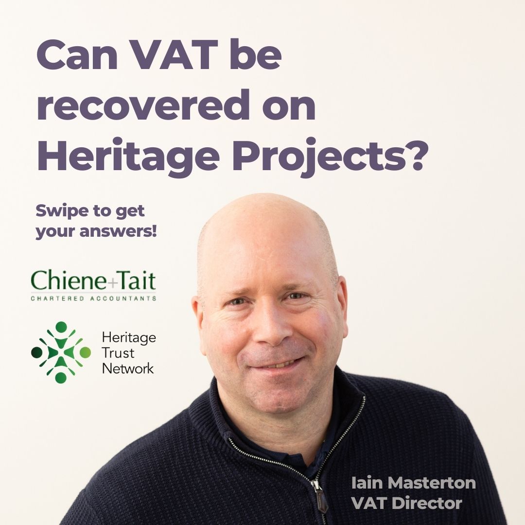 Heritage_Net_UK's tweet photo. 1/3
Week 3 of our #VATMonth and we're looking at VAT recovery on heritage projects!
Have a scroll for top tips from the experts @chieneandtait https://t.co/QVZ3lQQyX2