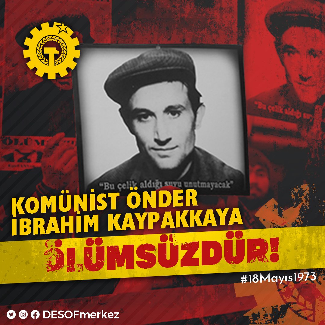 Çizdiği yol devrim manifestomuzdur!

#18Mayıs1973