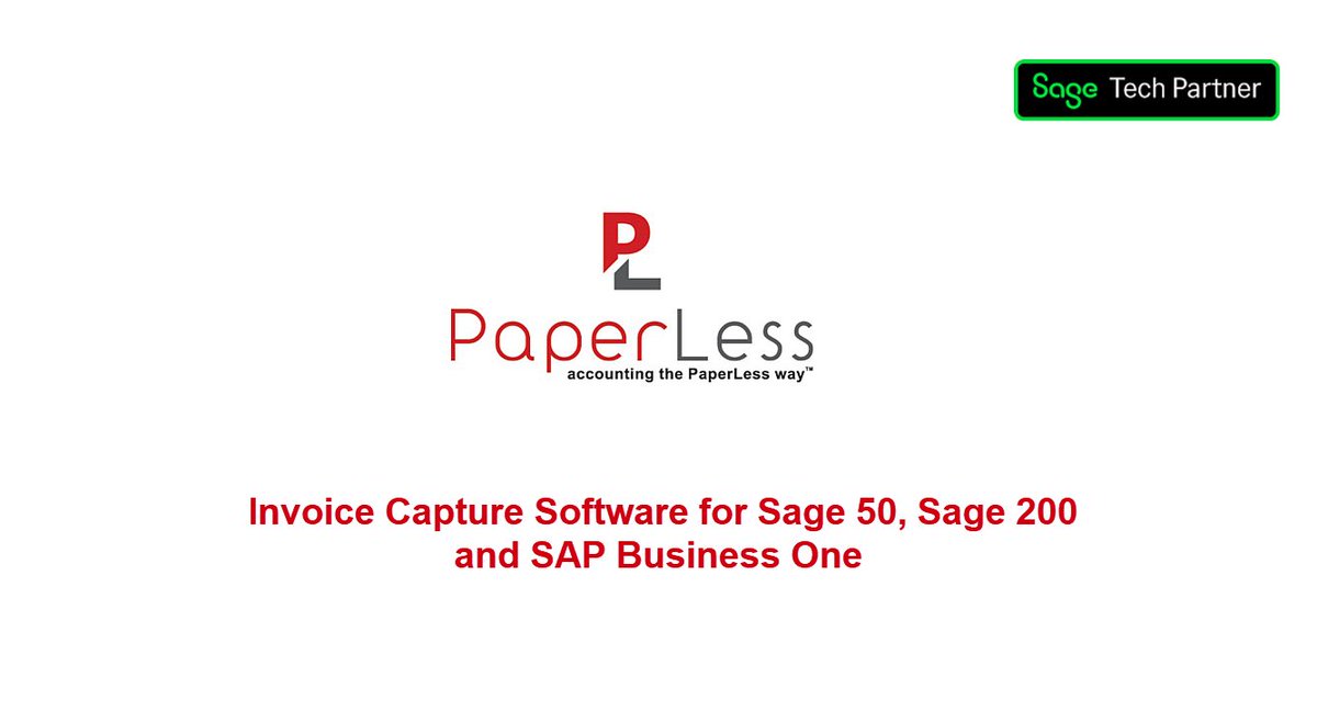 paperlesseurope's tweet photo. PaperLess for Sage Generation 5 – Introducing the ultimate technology for Invoice Payable Automation #SageCapture #InvoiceCapture #OCR #AccountsPayable #Automation #Software #Accounts #Finance #PaperLess #PaperLessSage #PaperLessOffice #PaperLessAccounts  https://t.co/DdEXqSCaOR https://t.co/VztoLgxfli
