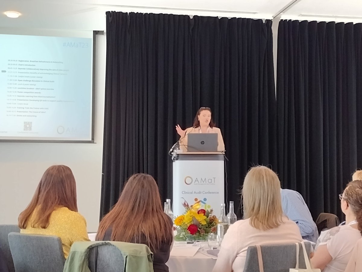 Uhmb_audit's tweet photo. Representing @UHMBT Madalina Bleau talking NICE clinical variance 🤩 https://t.co/BtWXJ7raW0