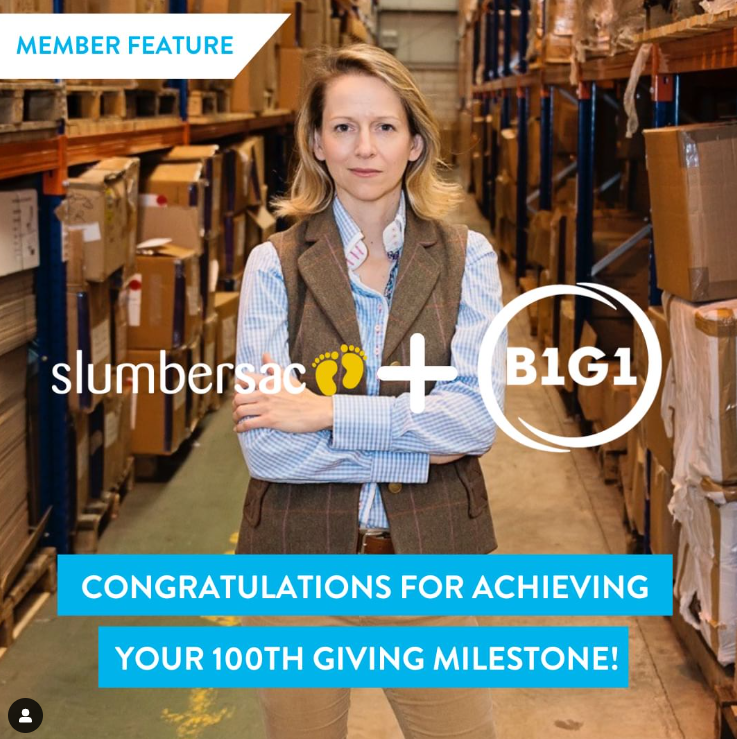 Thank you so much to our customers for making a difference. 🥰 We give an amount to aid organisations for every bag sold via <a href="/B1G1/">B1G1</a>. Thank you for helping us to create a more sustainable and compassionate future for all. ❤ 
#makeadifference #givingback #socialimpact