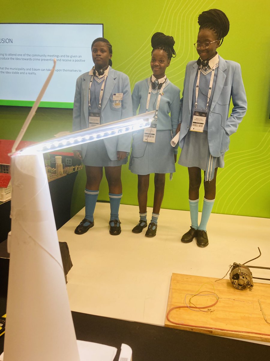thegreencape's tweet photo. Learners from Eastern Cape, Northern Cape and Western Cape presenting their renewable energy solutions for the challenges they want to solve for their communities! #SAClimateChangeChamps https://t.co/B7Hd3Yjjnr