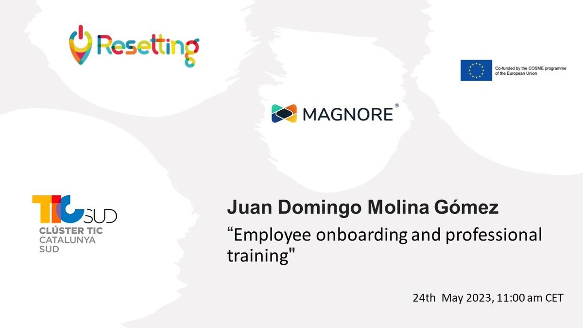 TICSud's tweet photo. ⭐️Meetup Employee onboarding and professional training by @magnore 

📅24/5
⏰11h
✍️ https://t.co/QiqoKVJA7j

#ResettingEU #TICSud #ComunitatTICSud #Magnore https://t.co/6hW7hhqTz8