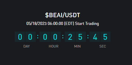 🔥Less than 30 minutes left🔥

$BeAI going live on <a href="/BitMartExchange/">BitMart</a> shortly!

🚀Get ready!

#BeNFT