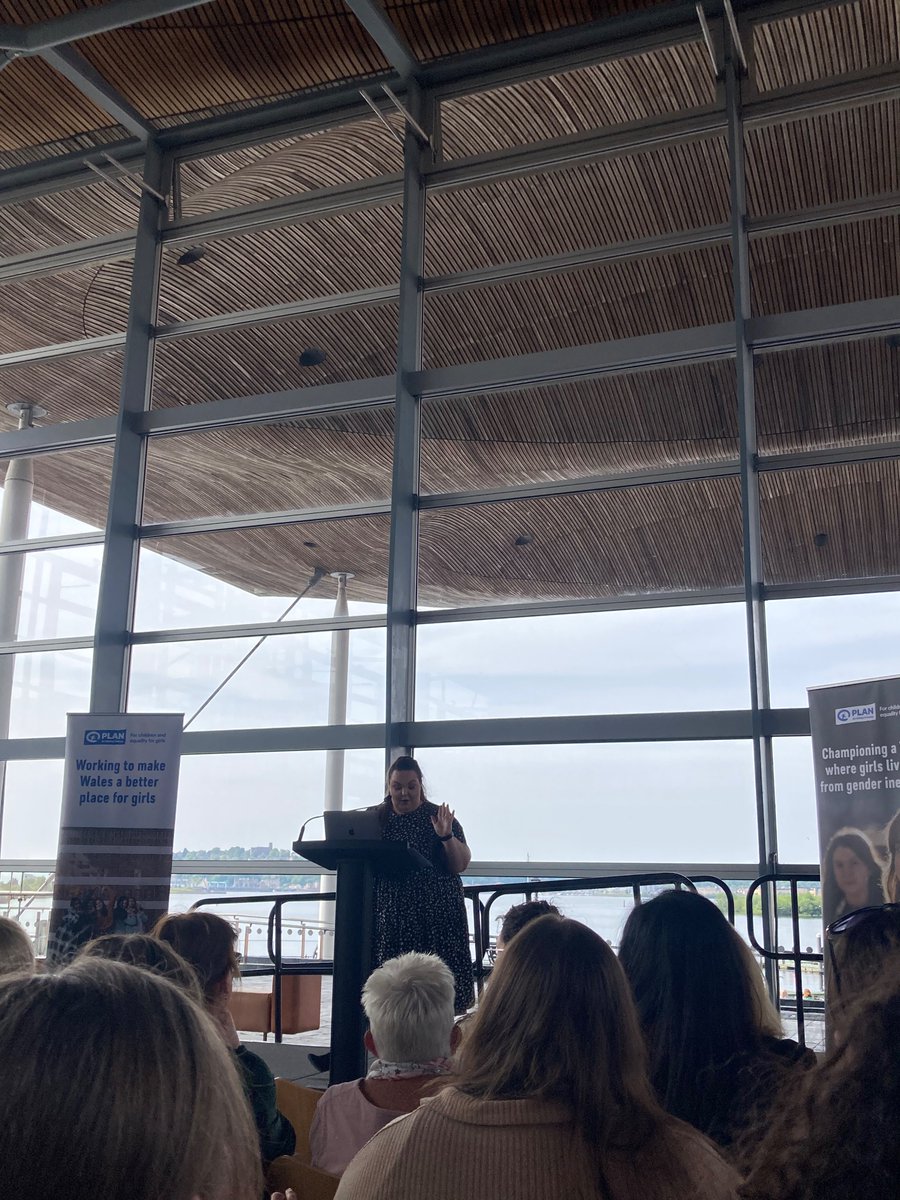 Great to be at the <a href="/PlanUK/">Plan International UK</a> Girls’ Rights Collective event at the Senedd today, talking about girls safety 🙌