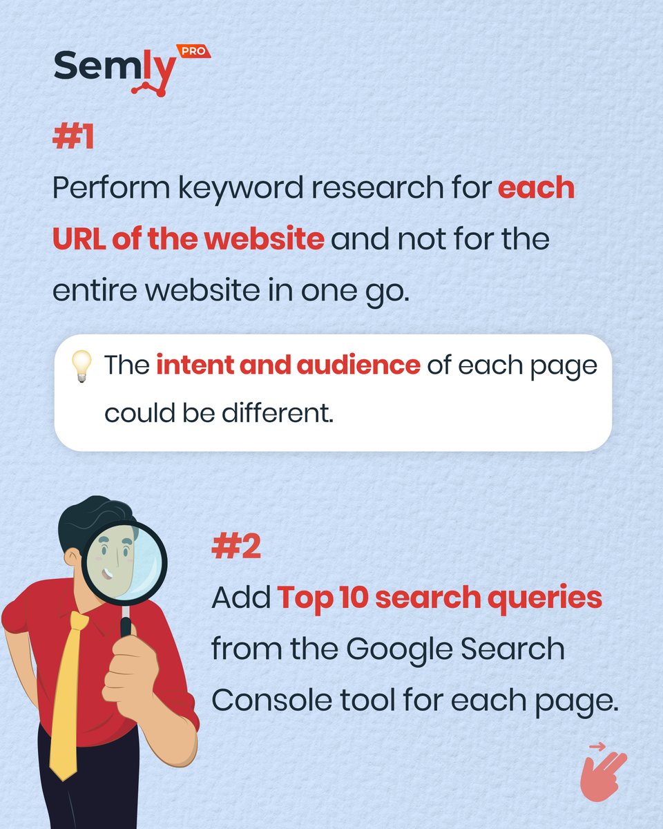 SemlyPro's tweet photo. 💡 Can you answer these #SEO related questions?
👉 Swipe to check your preparedness before an SEO interview!

💡 Advanced SEO Pro Certification Course - https://t.co/N9bL15h9hV

❤️ Follow @SemlyPro Semly Pro for more SEO tips.

🎙 Content by Anil Varma
❤️ Design by Surya Pillai https://t.co/tI0ETKg0al