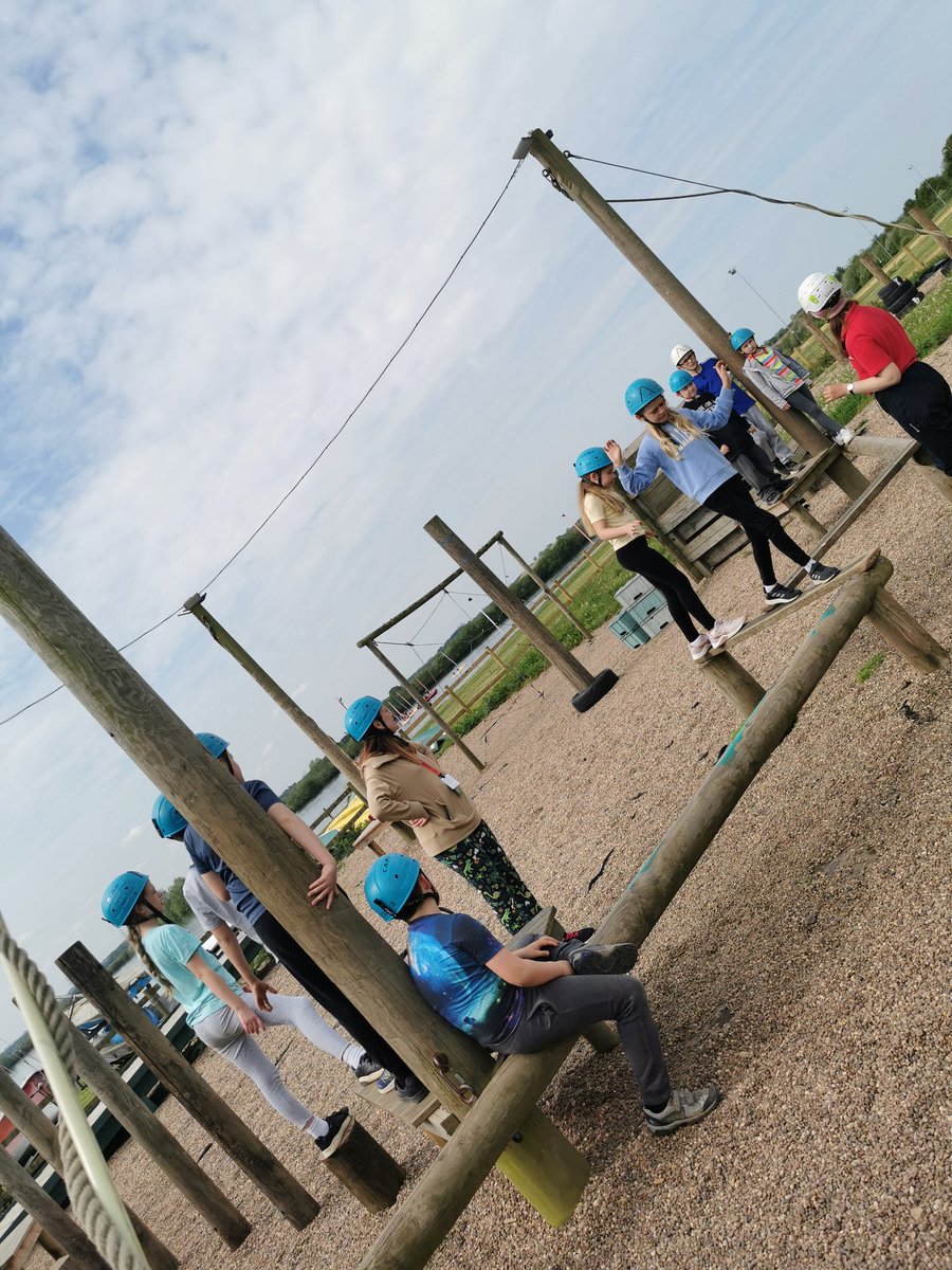 Group 1 have been using their problem solving skills and working as a team #teamsthardulphs #residential23