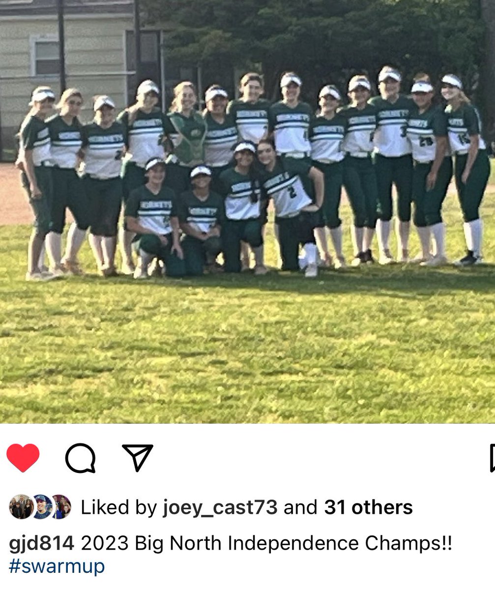 Hornets 🥎 beats Wayne Valley and earns another BNC Independence Championship! Can’t wait to see this team make a run next week in the post season! #SwarmUp