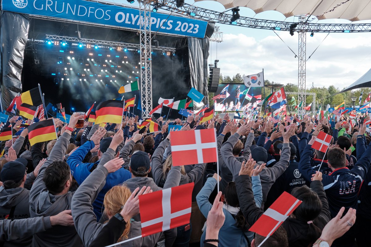 For teambuilding and friendship! We are hosting our 9th @Grundfos Olympics in Bjerringbro, and look forward to great days in the company of colleagues and friends from around the world. spr.ly/6010Oieos