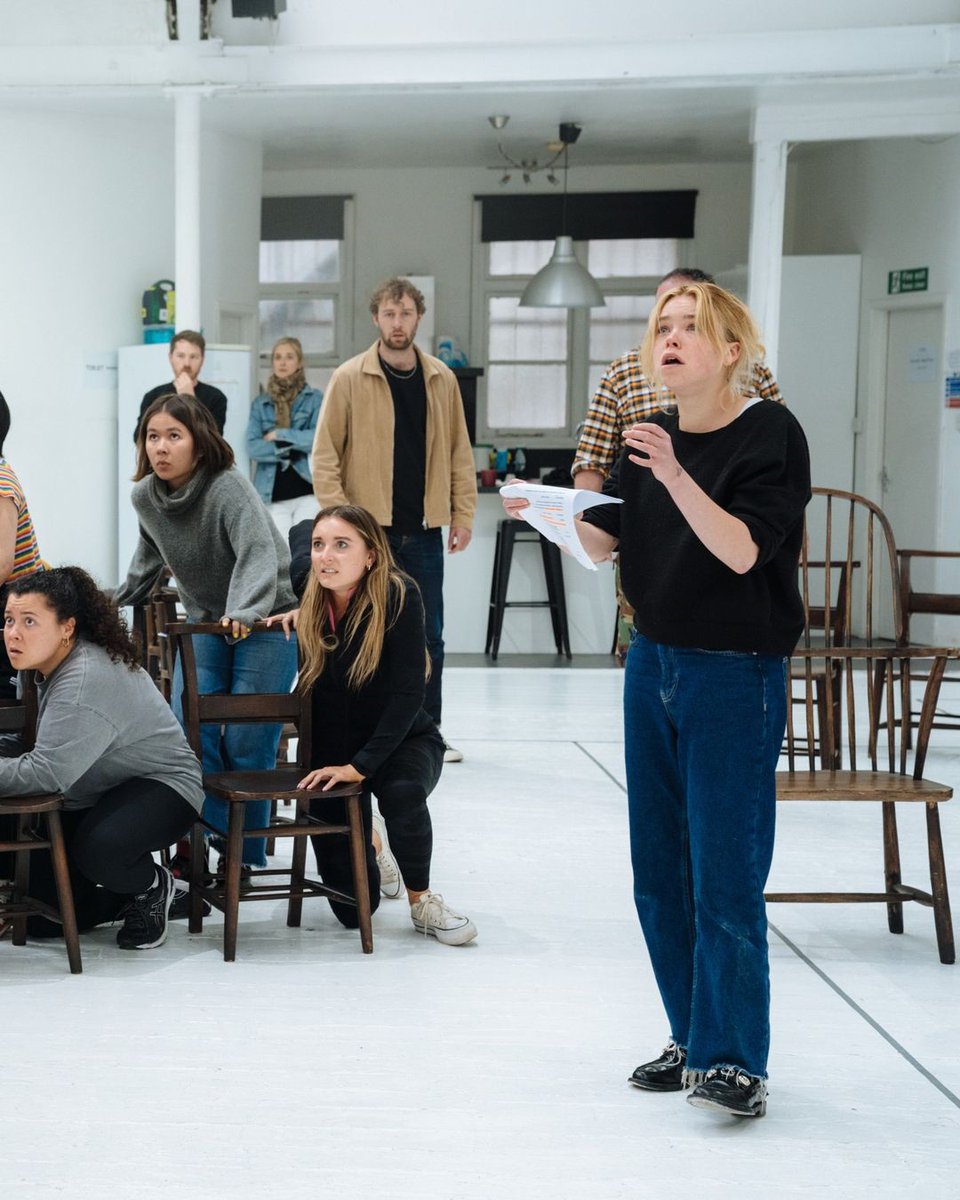 First look at Milly Alcock in rehearsal for the West End production of The Crucible.