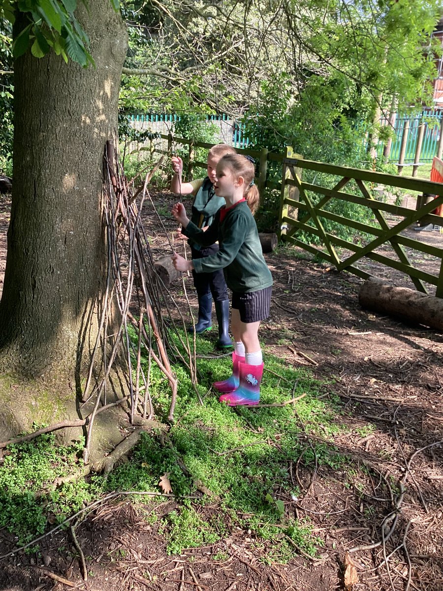 Year2Markeaton's tweet photo. We’ve been working together in the forest area making habitats for woodland creatures. Some of us even used weaving to make dark shelters. #MPSTopic #MPSscience #MPSart #MPSPSHE #MPSMINDS #MPSoutdoorlearning https://t.co/ghHw56uiyM