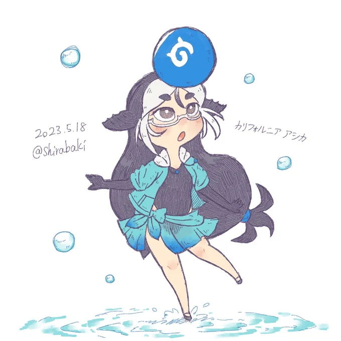 #Sketchドロー #けものフレンズ フォルカラクガキ。ラクガキとか言いつつこのスタイルが主力でいい気がしてきた。原点回帰感。 