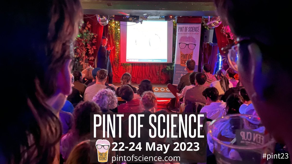 #pint23 is getting very close! Science talks in relaxed atmosphere for 3 nights, come meet and chat with scientists! No science background needed. 🗓️22nd-24th May 2023 📍400 towns/cities across 26 countries All the sciences 📚🫀🐟🐝🧪🧠🔭🥼🧫🦴 Info : pintofscience.com