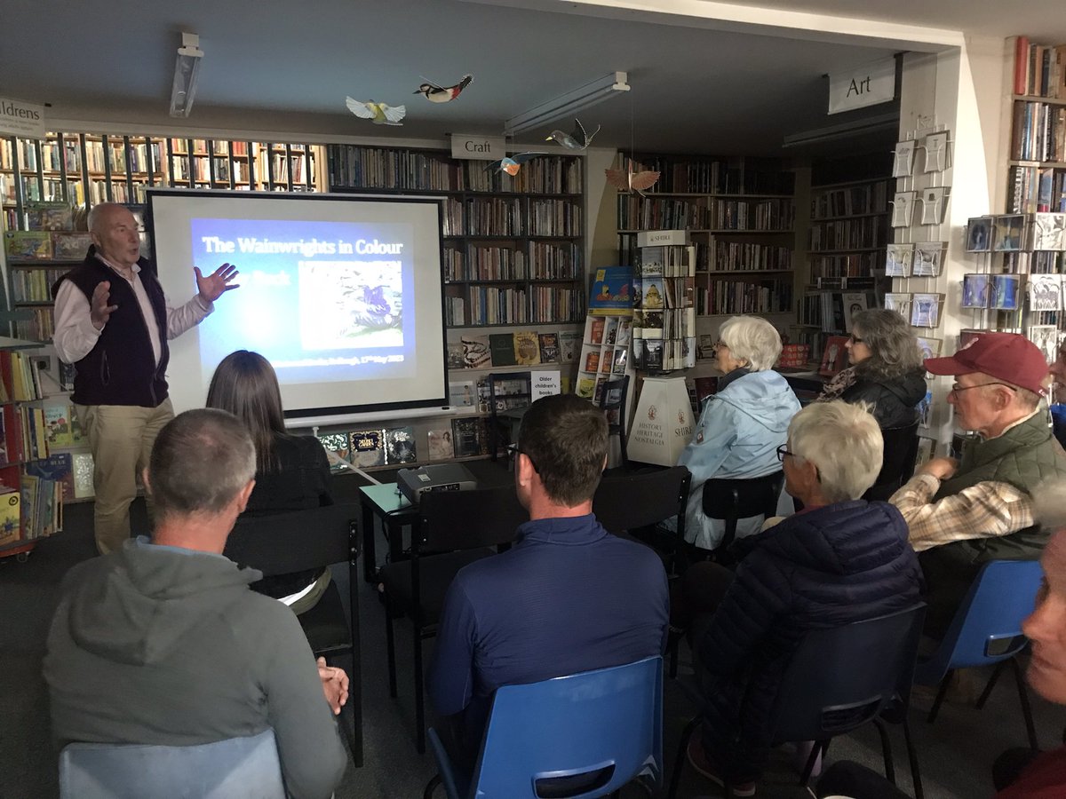 westwood_books's tweet image. What a delightful evening we had with @ImagesBeck Fascinating to hear how he came to create his beautiful book The Wainwrights in Colour. Now I just need to remember to take better photos 🙈Thanks so much to all who came along.